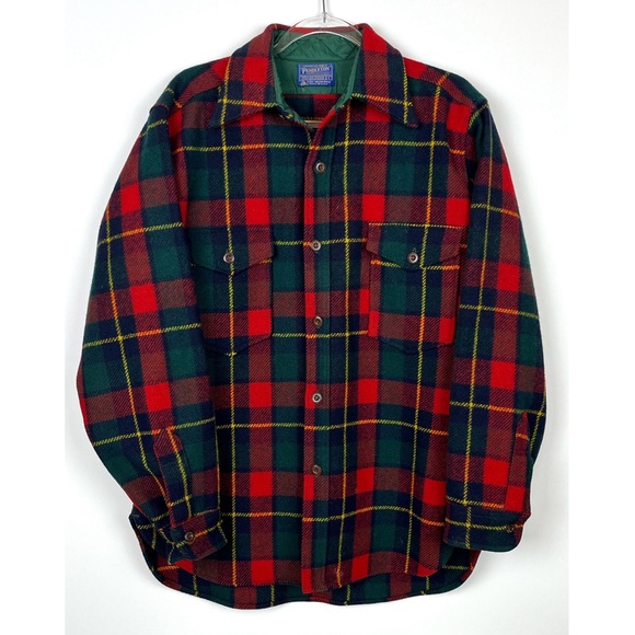 Pendleton Other - Vintage Pendleton Plaid Wool Flannel Button Down Shirt
